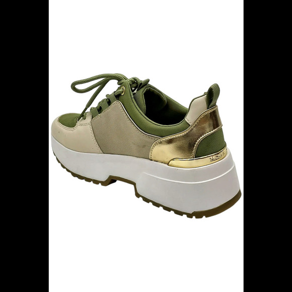 Michael Kors Women's Cosmo Trainer Sneakers Light Sage Multi - Medium - Picture 3 of 3